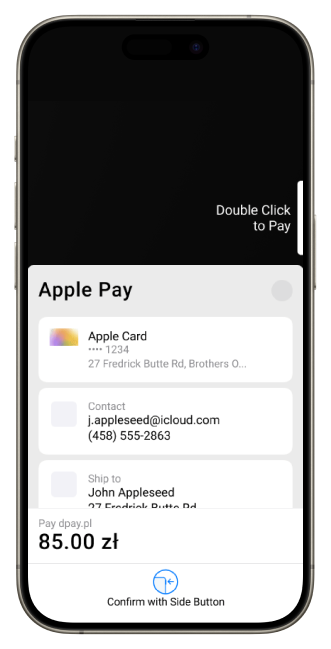 Payment mockup